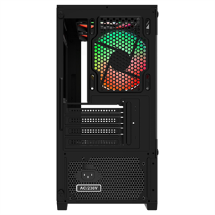 POWERBOOST 500W PB-M5001B 3-Rainbow Fanlı Micro-Tower PC Kasası
