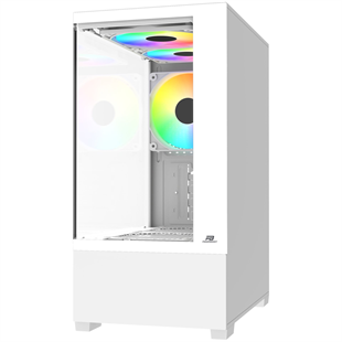 POWERBOOST 500W PB-M5001W 3-Rainbow Fanlı Gaming Micro-Tower PC Kasası Beyaz