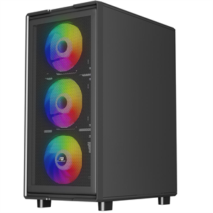 POWERBOOST 600W 80+ A601B 4-Rainbow Fanlı Gaming Mid-Tower PC Kasası