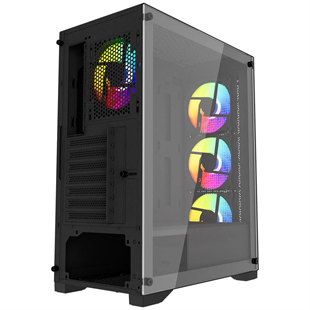 POWERBOOST 600W PB-PS7840B Gaming Mid-Tower PC Kasası