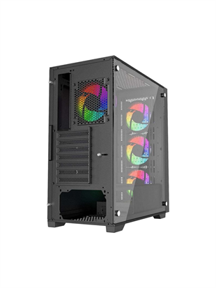 POWERBOOST 650W 80+ BRONZE PB-P705B 4-ARGB Fanlı Gaming Mid-Tower PC Kasası