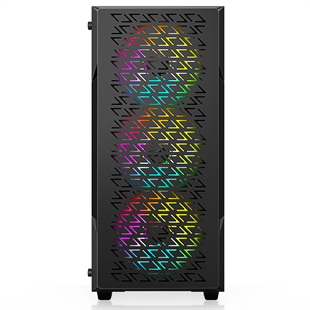 POWERBOOST 650W 80+ BRONZE PB-P801AB 4-RGB Fanlı Gaming Mid-Tower PC Kasası