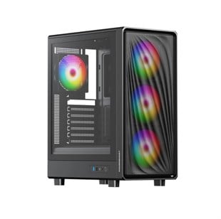 POWERBOOST 650W 80+ BRONZE PBA5065B-650W Gaming Mid-Tower PC Kasası