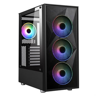 POWERBOOST 650W 80+ PB-P3509BB 4-ARGB Fanlı Gaming Mid-Tower PC Kasası