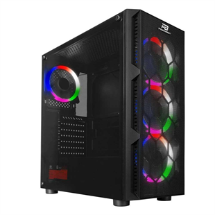 POWERBOOST 650W 80+ VK-D501M 4-Rainbow Fanlı Gaming Mid-Tower PC Kasası