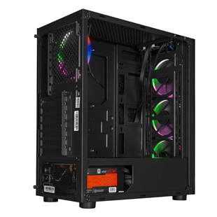 POWERBOOST 650W 80+ VK-D501M 4-Rainbow Fanlı Gaming Mid-Tower PC Kasası