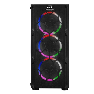 POWERBOOST 650W 80+ VK-D501M 4-Rainbow Fanlı Gaming Mid-Tower PC Kasası