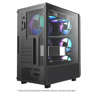 POWERBOOST 850w 80+ BRONZE PB-P3602BB Gaming Mid-Tower PC Kasası