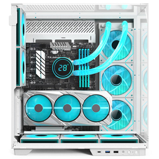 POWERBOOST ECLIPSE JBST-PBA100W 8-ARGB Fanlı Gaming Mid-Tower PC Kasası Beyaz