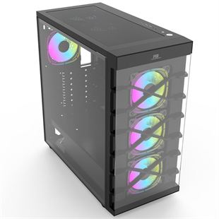 POWERBOOST PB-GR222BB 7-RGB Fanlı Gaming Mid-Tower PC Kasası