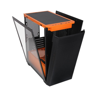 POWERBOOST PB-P2252BO 4-ARGB Fanlı Mid-Tower PC Kasası Turuncu