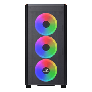 POWERBOOST PB-P2252BP 4-ARGB Fanlı Gaming Mid-Tower PC Kasası Mor-Siyah