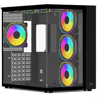 POWERBOOST PB-SS02B Sea View 7-ARGB Fanlı Gaming Mid-Tower PC Kassı