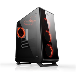 POWERBOOST VK-G3903S 6-RGB Halo Fanlı Gaming Mid-Tower PC Kasası