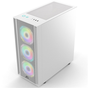 POWERBOOST X-12W 4-ARGB Fanlı Gaming Mid-Tower PC Kasası Beyaz
