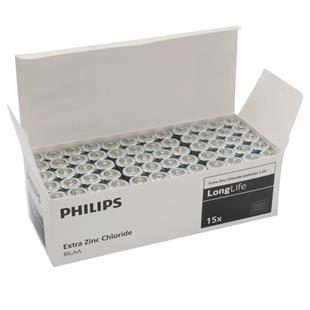 Philips Extra Zinc-Carbon Kalın Saat Kalem Pili AA (60lı Paket)