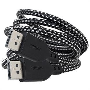 Philips SWR3139B/93 1.5 Metre 8K 60Hz DisplayPort 1.4 Kablo Örgülü Zırhlı