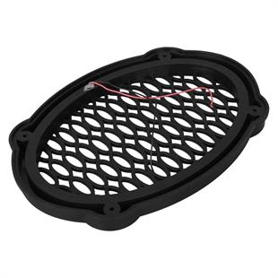 Poke PK-5052 Oval Hoparlör Kapağı Turuncu LED Sabit (2li Paket)