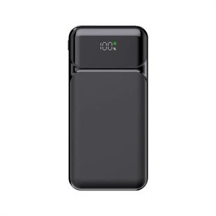 PowerBoost NIGHT 135B 10000mAh 22.5WDahiliKablo LCD GizliLED Siyah Taşınabilir Şarj Cihazı Powerbank