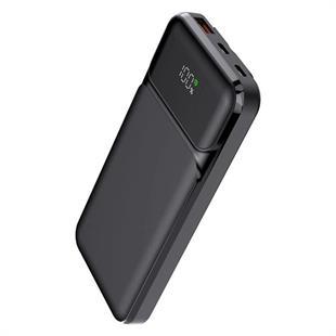 PowerBoost NIGHT 135B 10000mAh 22.5WDahiliKablo LCD GizliLED Siyah Taşınabilir Şarj Cihazı Powerbank