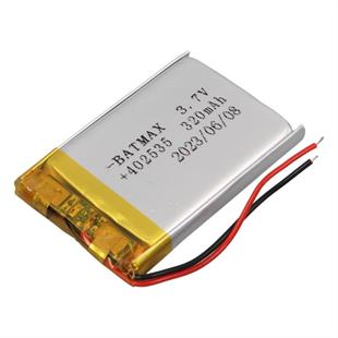 Powermaster PM-29463 3.7V 320mAh 402535 Soketsiz Lityum Polimer (Li-Po) Batarya Şarj Edilebilir Pil