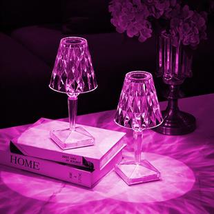 PowerMaster HA-1638 Dekoratif RGB LEDli Ambiyans Masa Gece Lambası Şarjlı Dokunmatik Tuşlu