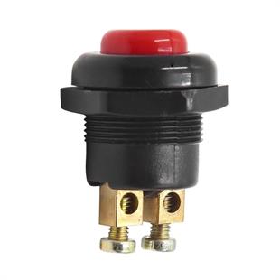 PowerMaster IC-180A-1 22mm Plastik 2P Marş Korna Butonu Kırmızı