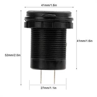 PowerMaster IC-266C-5 Pano Tipi Hızlı Şarj Soketi USB QC3.0 + Type-C PD (Otomobil-Tekne Uyumlu)