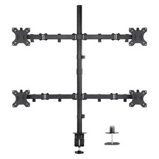 PowerMaster PM-054 13-27 Dörtlü (Quad) Mekanik LCD-LED Gaming Monitör Tutucu Masa Stand Askı Aparatı
