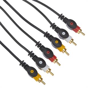 PowerMaster PM-11047 3 RCA TOS 3 Metre Kablo Video Audio Stereo Ses