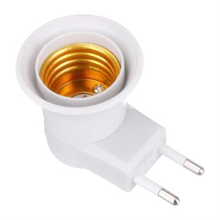 PowerMaster PM-15915 E27 Gece Lambası Duy Fişli Açma/Kapama Anahtarlı (Priz Tipi)