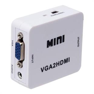 PowerMaster PM-18698 VGA To HDMI Ses Girişli Mini Model Dönüştürücü