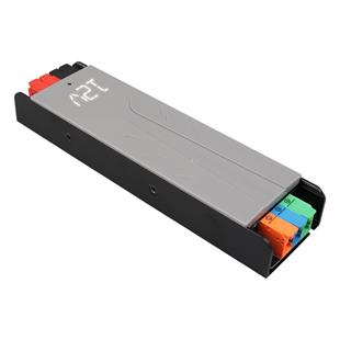 PowerMaster PM-26839 12 Volt 10 Amper 120 Watt Slim Metal Kasa Adaptör 189x51x27mm