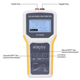 PowerMaster PM-26939 1600 Watt Fotovoltaik MPPT Solar Panel Voltaj Multimetre 12-60V