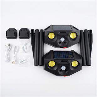 PowerMaster PM-29074 Beyaz ve Kırmızı Renkli Hareket Sensörlü Solar Bahçe Aydınlatması