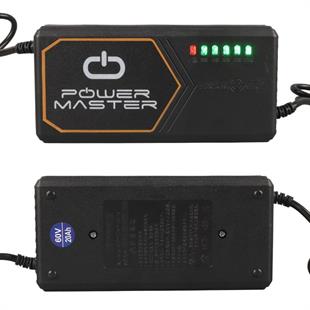 PowerMaster PM-31801 60 Volt - 20 Amper IEC C15 Dişi Uçlu Kapasite Göstergeli Elektrikli Bisiklet Şarj Akü Cihazı (ADJ160-01)