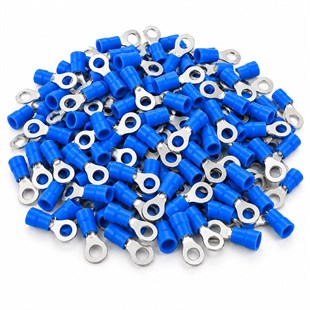 PowerMaster PM-39058 1,5-2,5mm2 Kesit 25x11x6mm Soket Mavi İzoleli Kablo Pabucu (100lü Paket)
