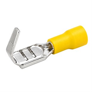 PowerMaster PM-39076 4-6mm2 Kesit 26x7x6mm Soket Sarı İzoleli Kablo Pabucu (100lü Paket)