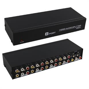 PowerMaster PM-4832 8 Port Video Stereo Audio Dağıtıcı Çoğaltıcı 1024X768-85HZ