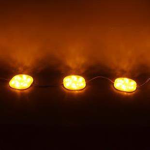 PowerMaster PM-14708 12 Volt 3 Watt Sarı Sabit 6565-2835 Modül Led 65x65x12mm