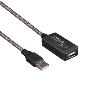 Powermaster PM-4952 30 Metre Şeffaf Korumalı USB 2.0 Uzatma Kablosu