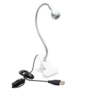 PowerMaster PM-20042 COB LED Akrobat Mandallı USB 6500K Beyaz Masa Lambası