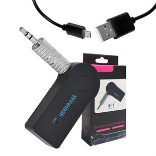 PowerMaster PM-12767 Mikrofonlu Bluetooth Ses Alıcı Araç ve Hoparlör İçin Aux Girişli Kablosuz Dönüştürücü Kiti