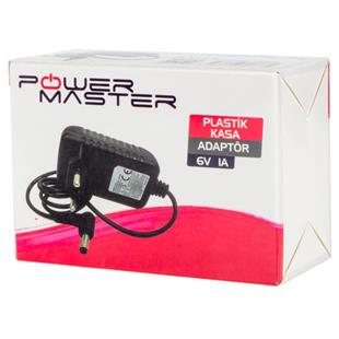 Powermaster PM-13782 6 Volt - 1 Amper 5.5*2.5 Mm Uçlu Priz Tipi Adaptör