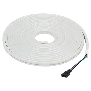 Powermaster PM-17903 Silikon Kaplamalı 12 Volt 5 Metre RGB Neon Led Şerit Aydınlatma