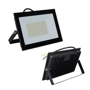 Powermaster PM-22572 100 Watt - 220 Volt 6500K IP66 150* Işık Açısı Siyah Slim Kasa Beyaz Led Projektör