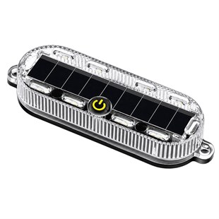 Powermaster PM-25928 Güneş Enerjili Çok Renkli LED Flaşörlü İkaz Lambası Su Geçirmez