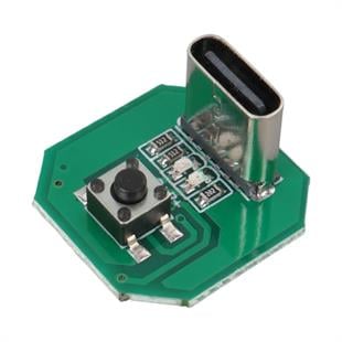 Powermaster PM-28746 Type-C Girişli Lityum Batarya Şarj ve Koruma Modülü Buton Kontrollü El Feneri Devresi