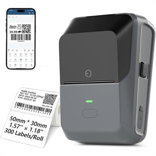 Powermaster PM-29886 Çok Amaçlı Bluetooth Destekli Taşınabilir Akıllı Termal Etiket Yazıcısı