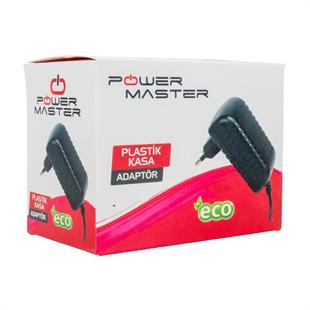 Powermaster PM-620 18 Volt - 1 Amper 3.5*1.35 Mm Uçlu Plastik Kasa Priz Tipi Adaptör